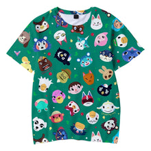 Load image into Gallery viewer, 2020 Animal Crossing 3D Printed Children t shirt Fashion Spring/Summer Short Sleeve tshirt Harajuku streetwear for kids