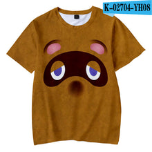 Load image into Gallery viewer, 2020 Animal Crossing 3D Printed Children t shirt Fashion Spring/Summer Short Sleeve tshirt Harajuku streetwear for kids