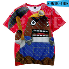Load image into Gallery viewer, 2020 Animal Crossing 3D Printed Children t shirt Fashion Spring/Summer Short Sleeve tshirt Harajuku streetwear for kids