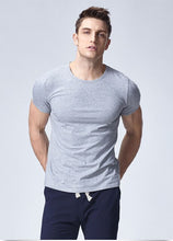 Load image into Gallery viewer, TJWLKJ 2019 Streetwear Solid Men's Cotton T-shirt Oversized Sports Fitness Breathable T Shirt Casual Tshirt Camisetas Hombre