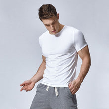 Load image into Gallery viewer, TJWLKJ 2019 Streetwear Solid Men's Cotton T-shirt Oversized Sports Fitness Breathable T Shirt Casual Tshirt Camisetas Hombre